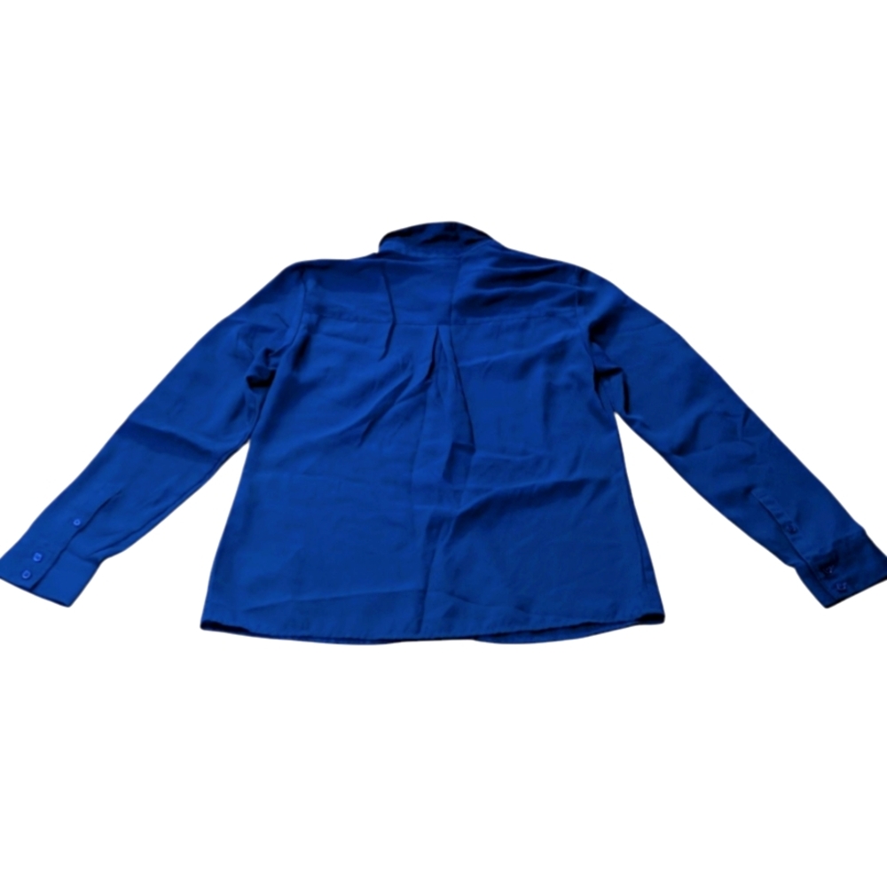 Express Blue Button-Up Shirt - Picture 3 of 4
